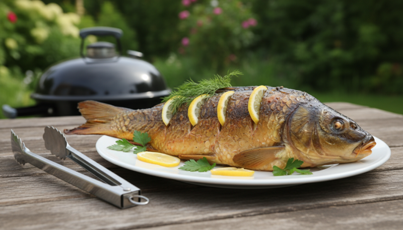 serviranje ribe na tanjiru serviranje ribe na tanjiru